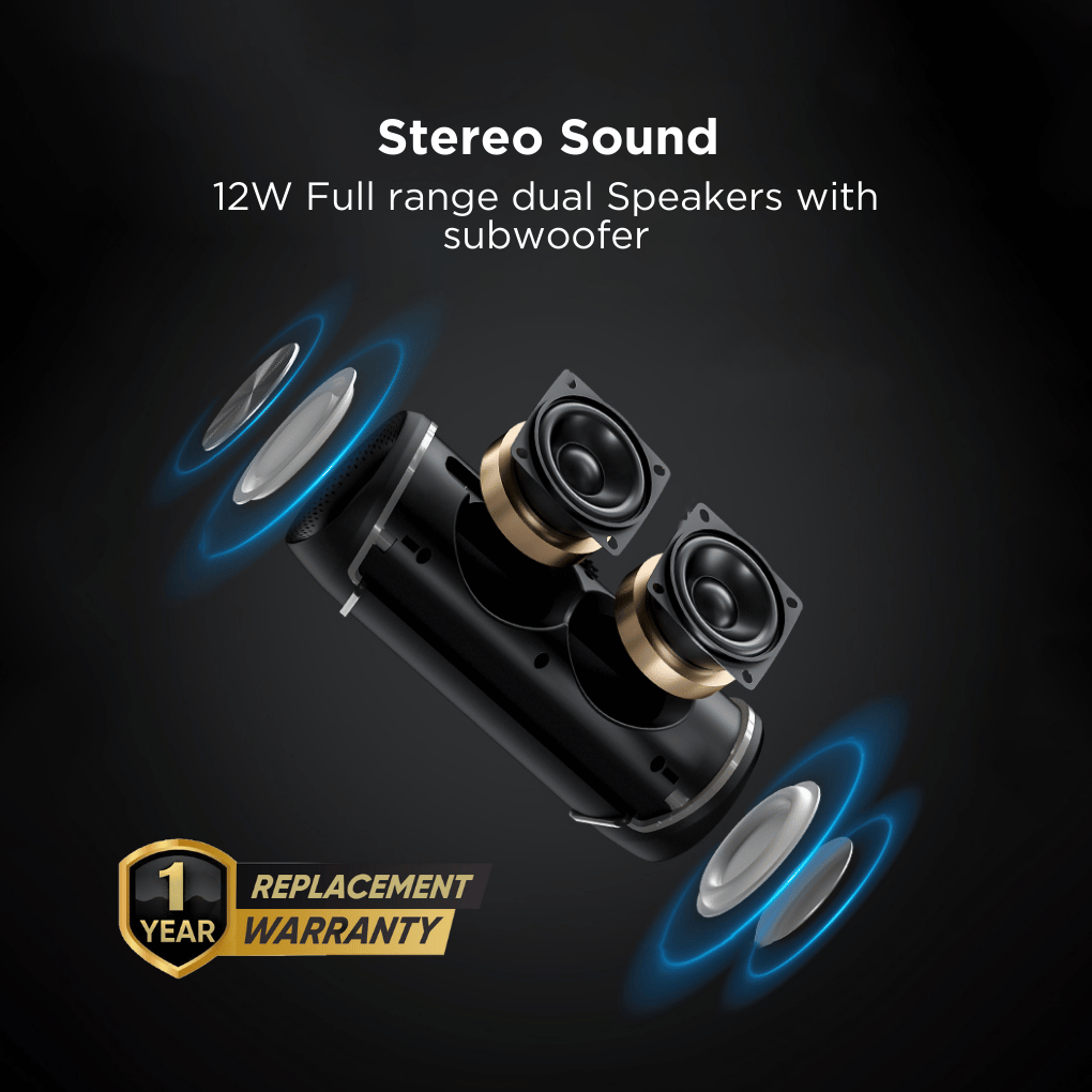 BLACK BassBox 2 Wireless Bluetooth Speaker, 12W, Upto 9H Playtime, 1 Yr Warranty BLACK BassBox 2 Wireless Bluetooth Speaker, 12W, Upto 9H Playtime, 1 Yr Warranty